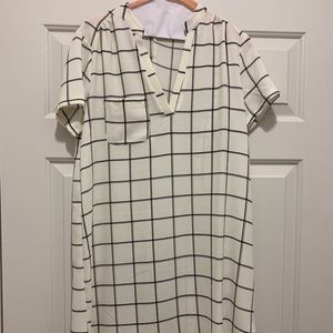 White and black Lush Dress